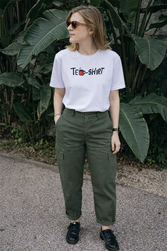 “Tea-Shirt” Funny Typography T-Shirt for Women
