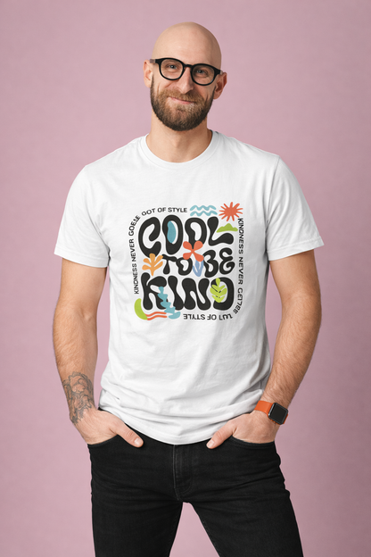 Choose Kindness Graphic T-Shirt – Trendy Typography & Nature Art Premium Tee