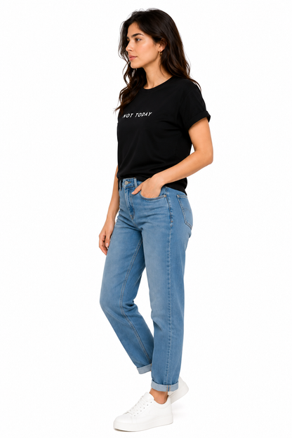 Not Today Typography T-Shirt for Women