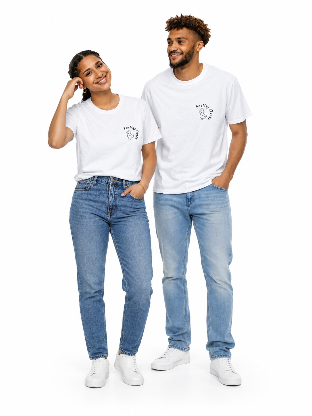 Feeling Duck Pocket Print T-Shirt