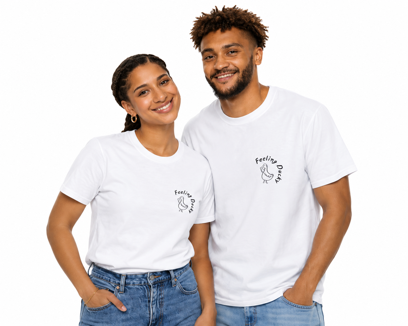 Feeling Duck Pocket Print T-Shirt