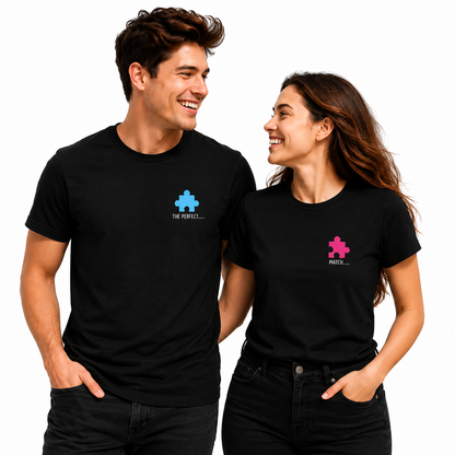 The Perfect Match Matching Couple T-Shirts