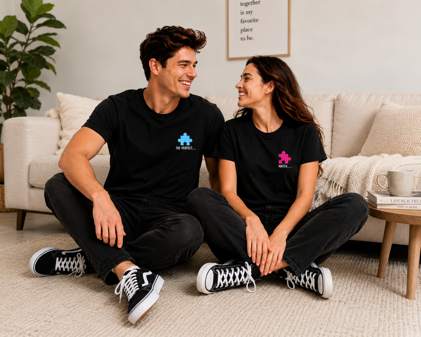 The Perfect Match Matching Couple T-Shirts