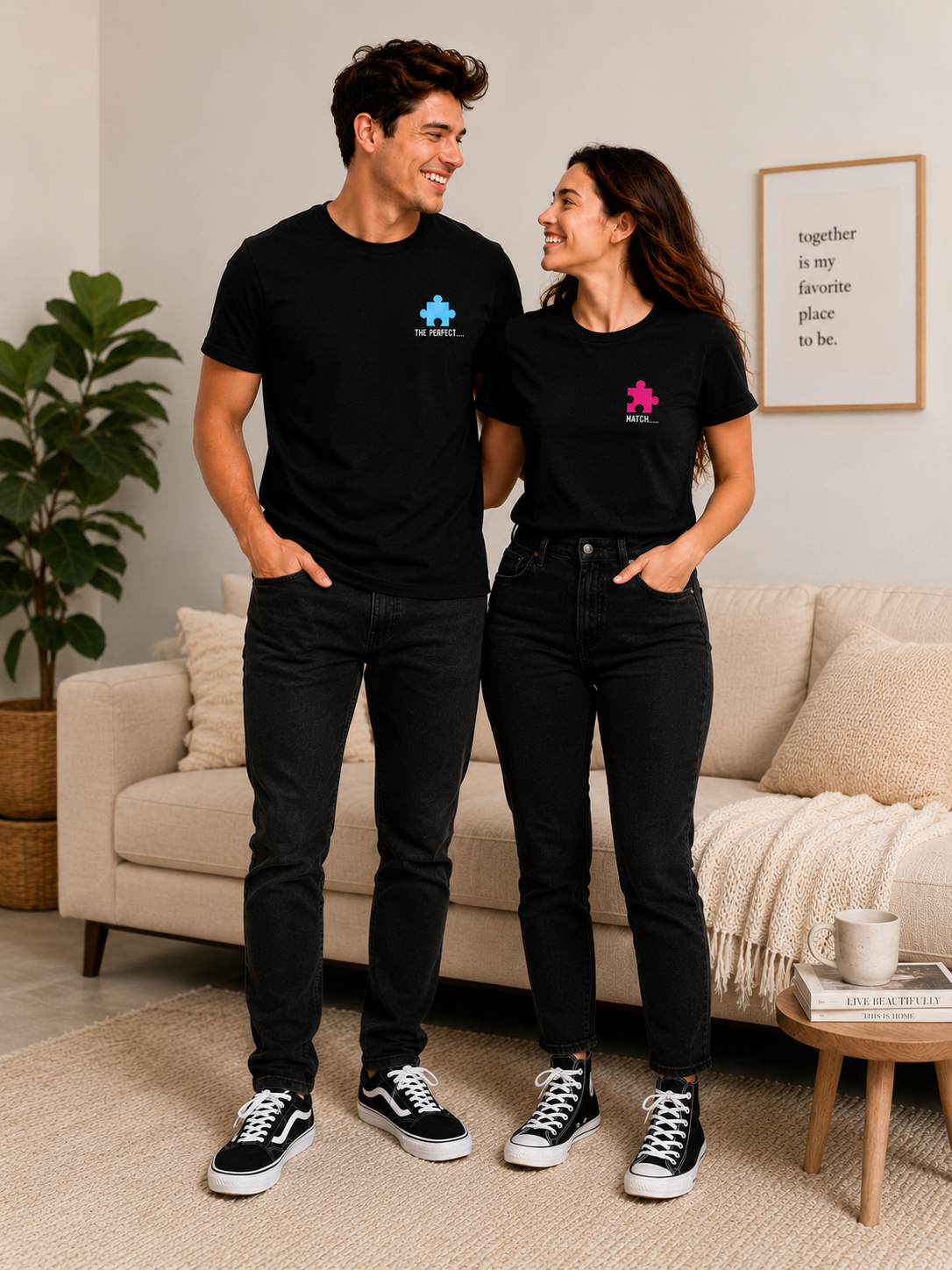 The Perfect Match Matching Couple T-Shirts