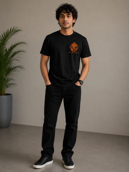 Aala Re Aala Ganpati Aala | Lord Ganesha Minimalist Graphic T-Shirt | Spiritual Festival Tee