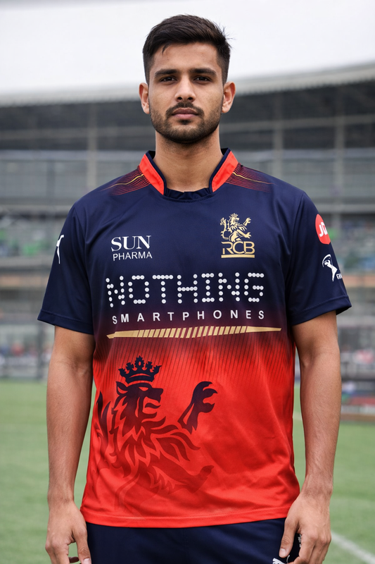 RCB Inspired Cricket Jersey – Premium Sports Performance T-Shirt 2026