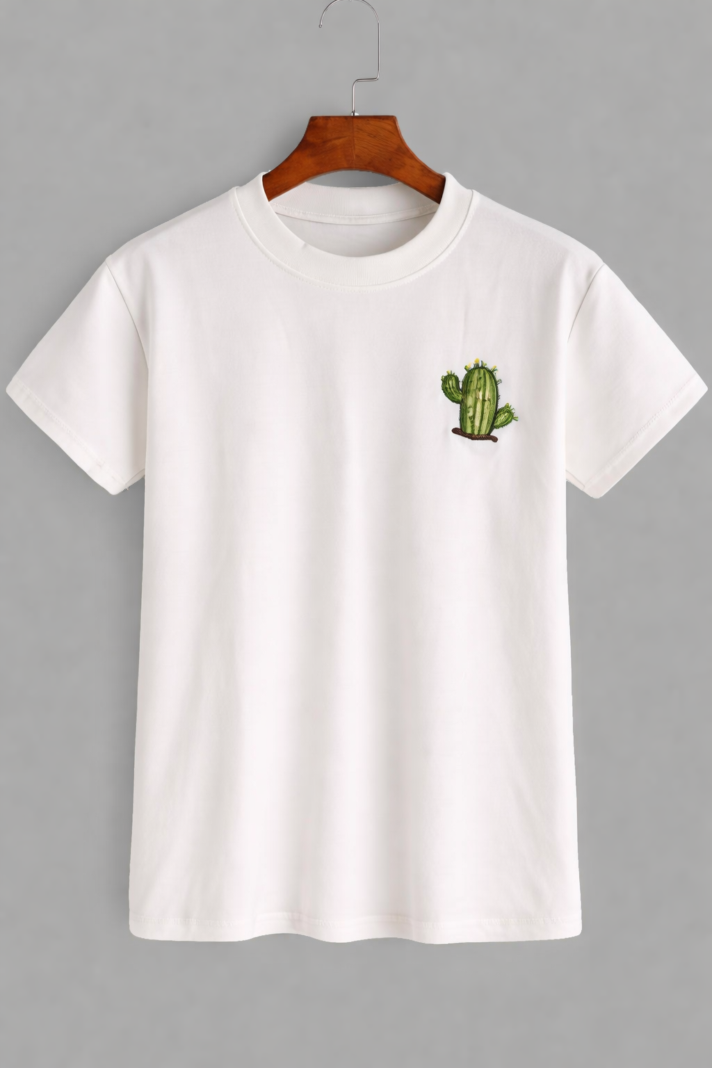 Minimal Cactus Graphic T-Shirt – Soft Casual Everyday Wear