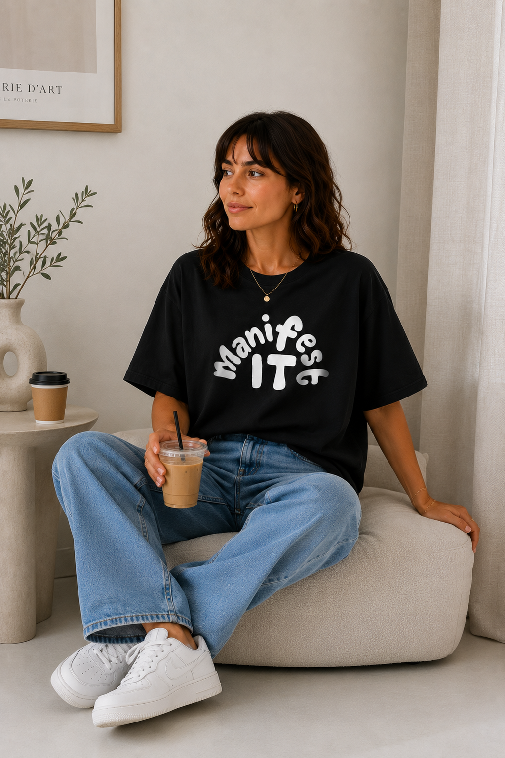 Manifest It Graphic Oversized T-Shirt