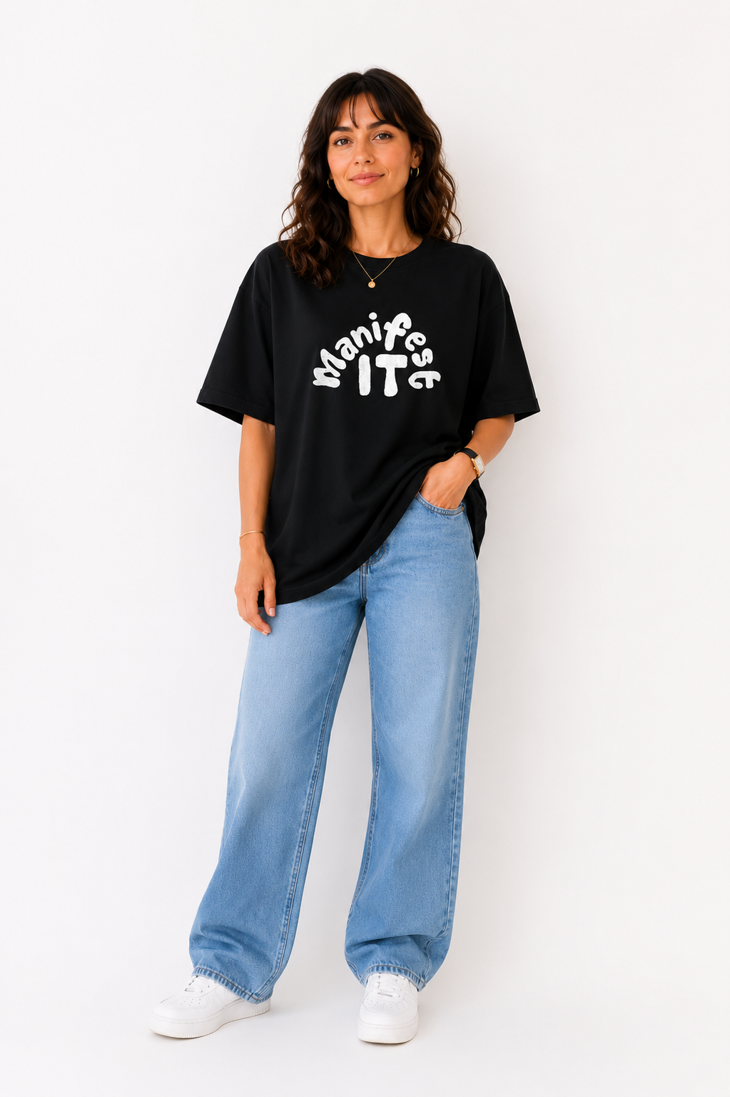 Manifest It Graphic Oversized T-Shirt