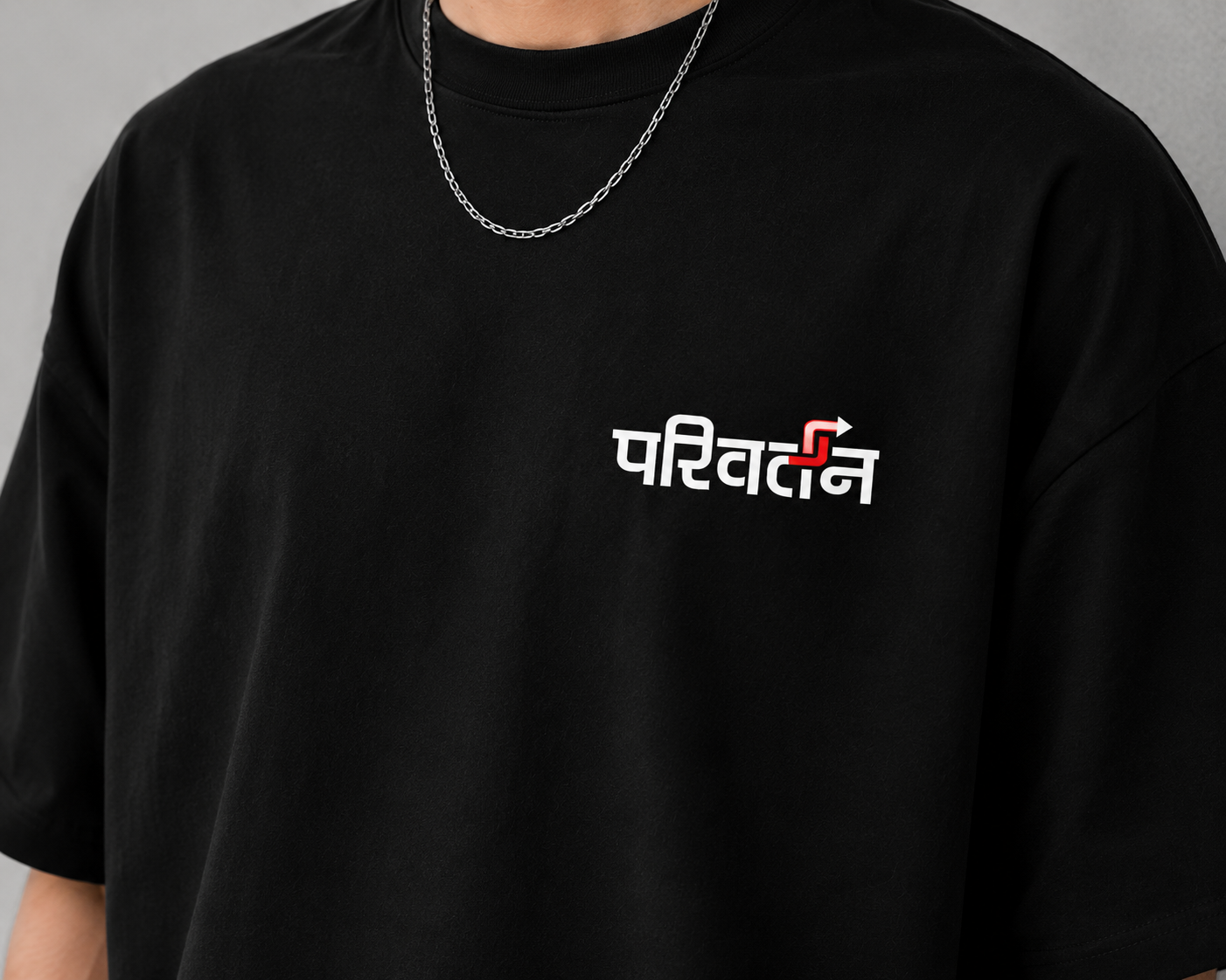 परिवर्तन Oversized Graphic T-Shirt
