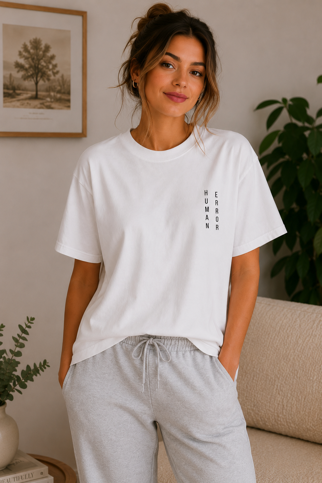 Human Error – Minimalist Oversized T-Shirt