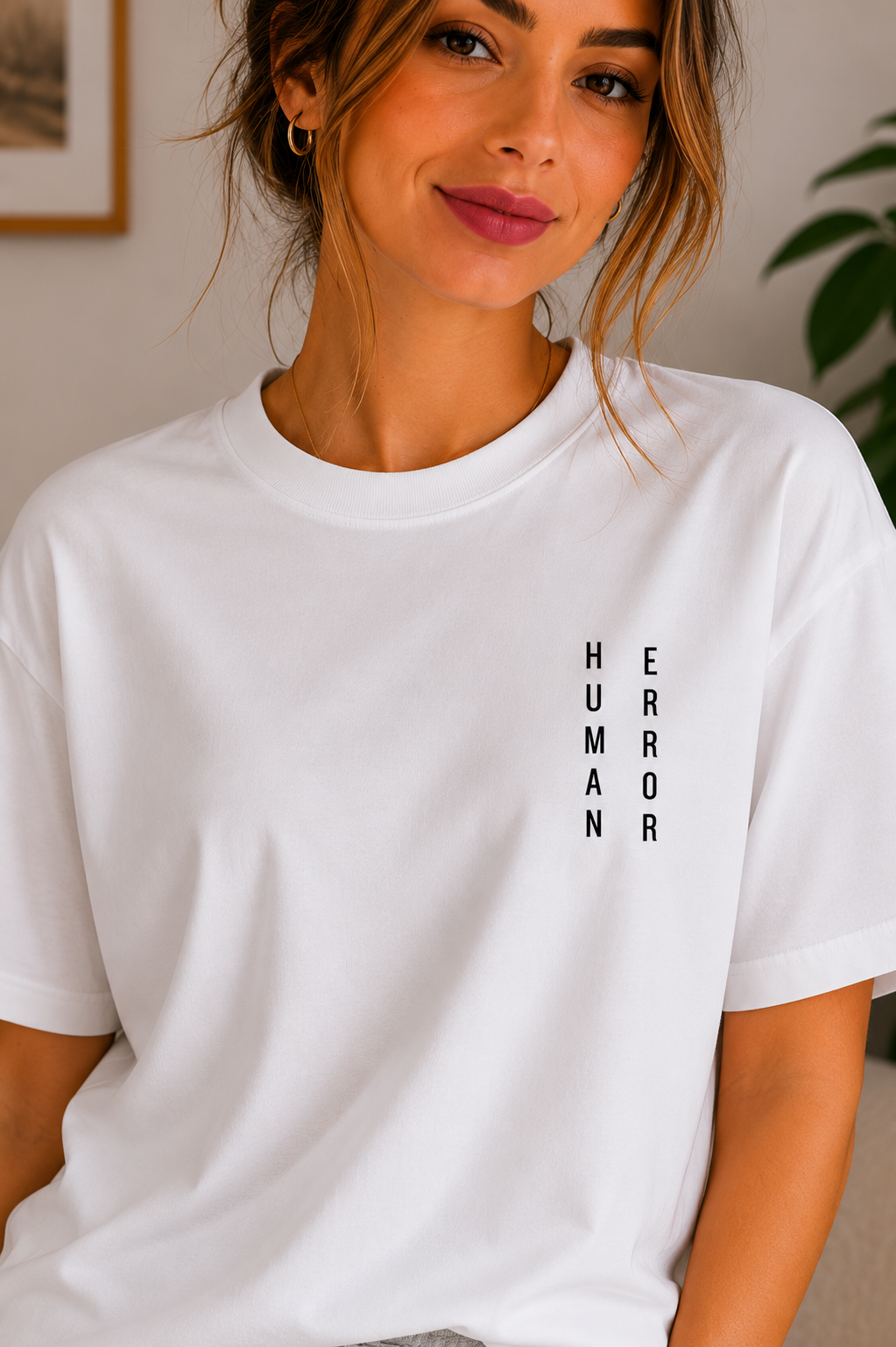 Human Error – Minimalist Oversized T-Shirt