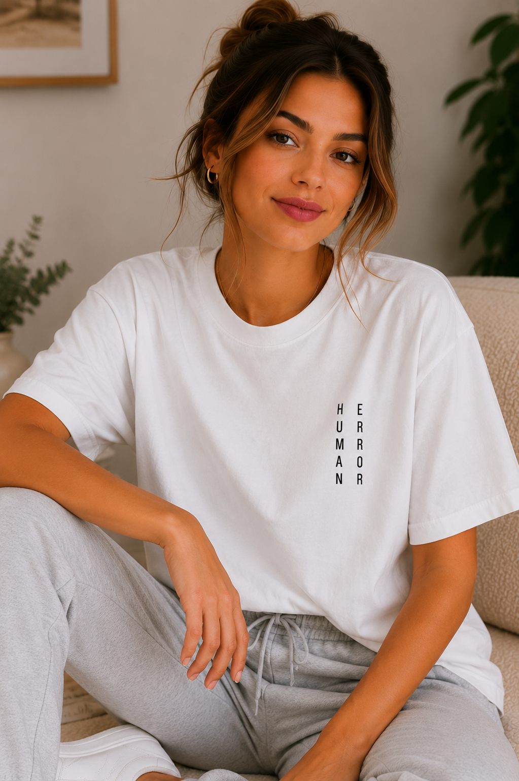 Human Error – Minimalist Oversized T-Shirt