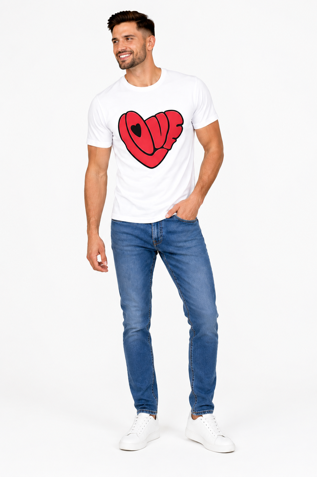 Love Heart Graphic T-Shirt