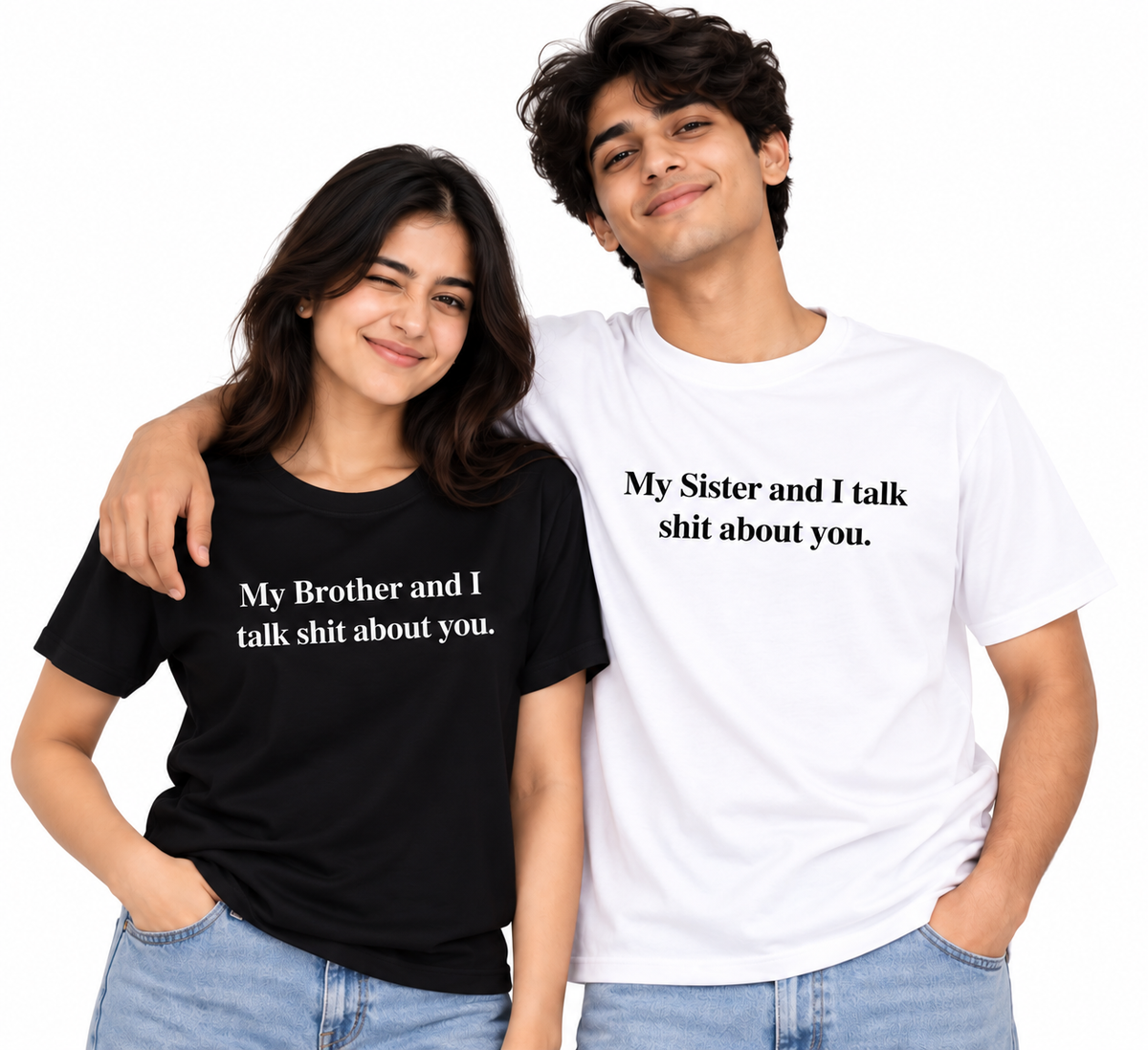 Brother & Sister Matching T-Shirts – Funny Sibling Tees