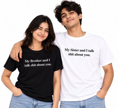 Brother & Sister Matching T-Shirts – Funny Sibling Tees