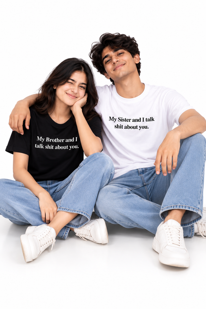 Brother & Sister Matching T-Shirts – Funny Sibling Tees