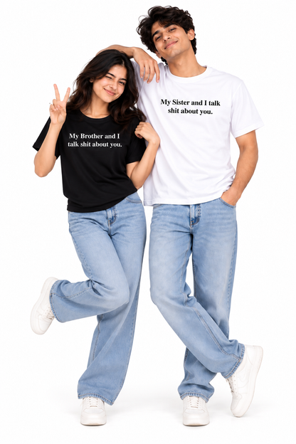 Brother & Sister Matching T-Shirts – Funny Sibling Tees