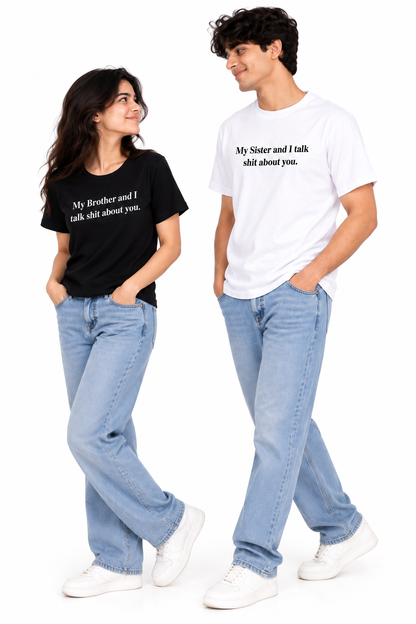 Brother & Sister Matching T-Shirts – Funny Sibling Tees