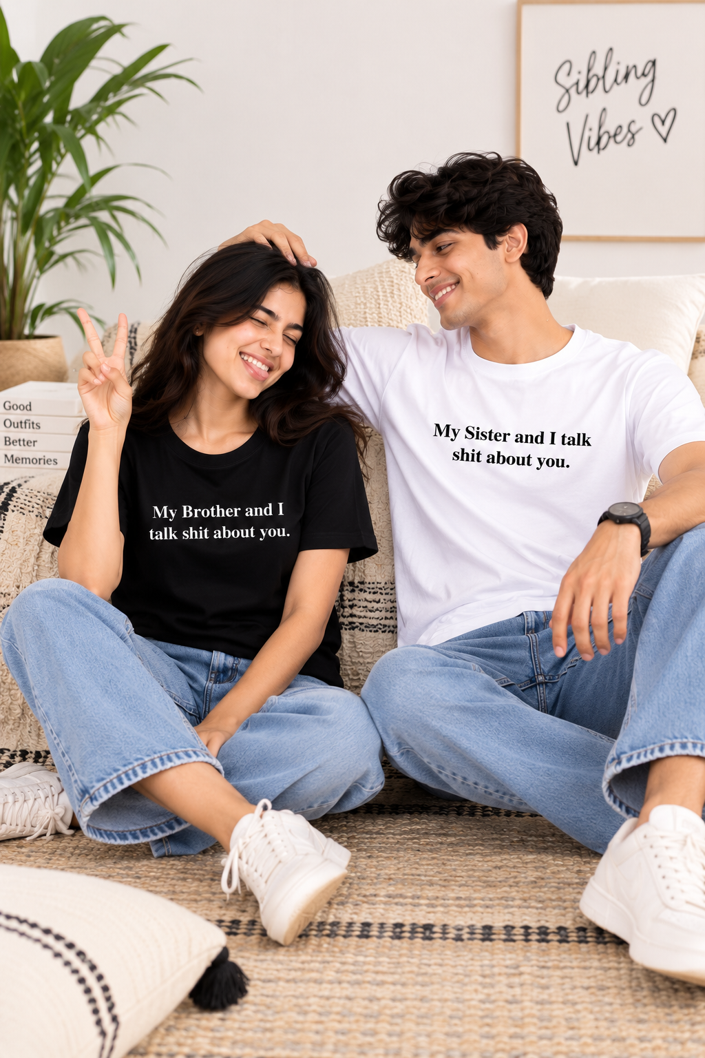 Brother & Sister Matching T-Shirts – Funny Sibling Tees