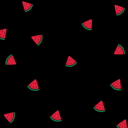Women's Oversized Black Watermelon Print T-Shirt | Premium Cotton Graphic Tee
