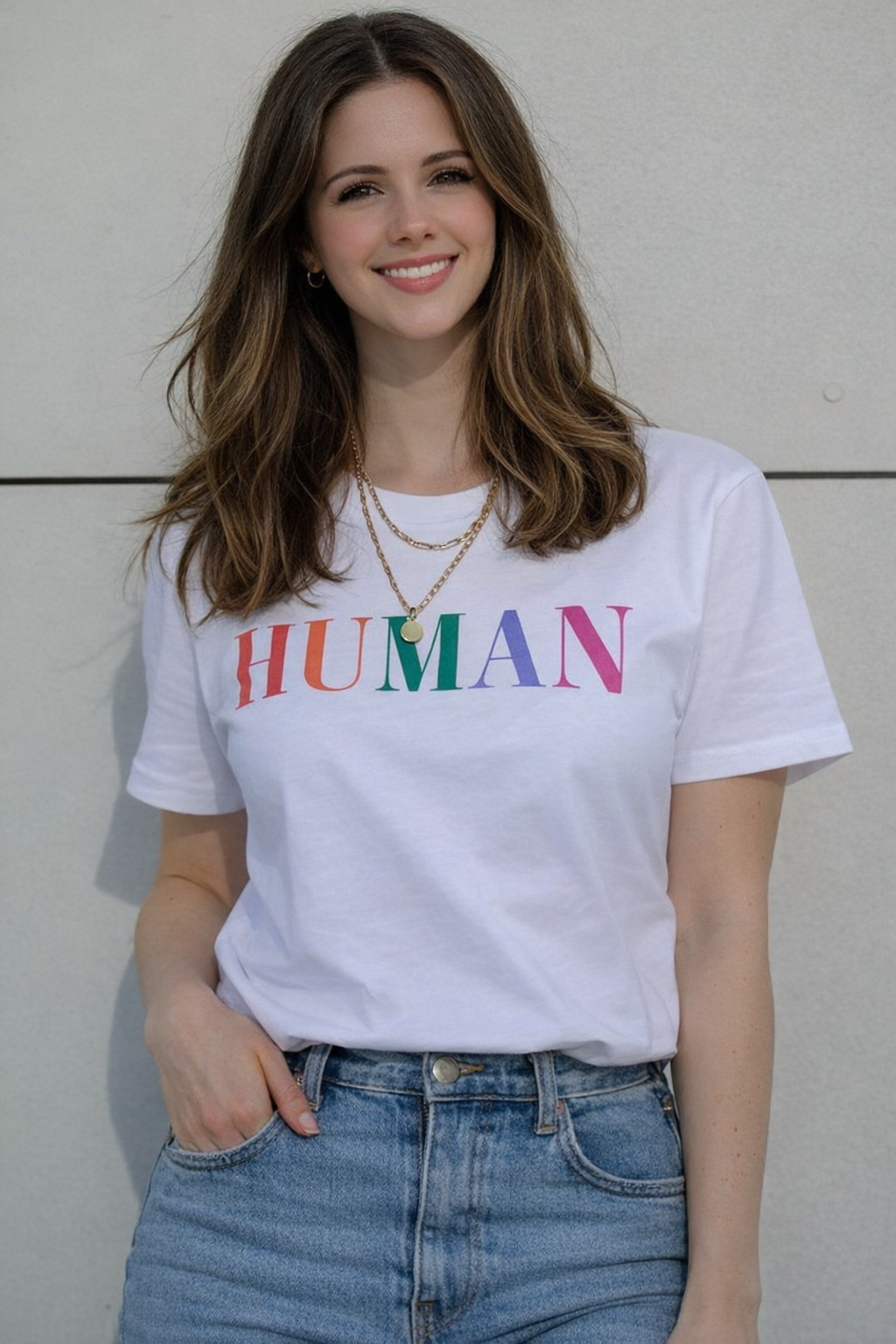 Classic White Minimal T-Shirt for Women | Soft Cotton Everyday Tee by Pd Clori