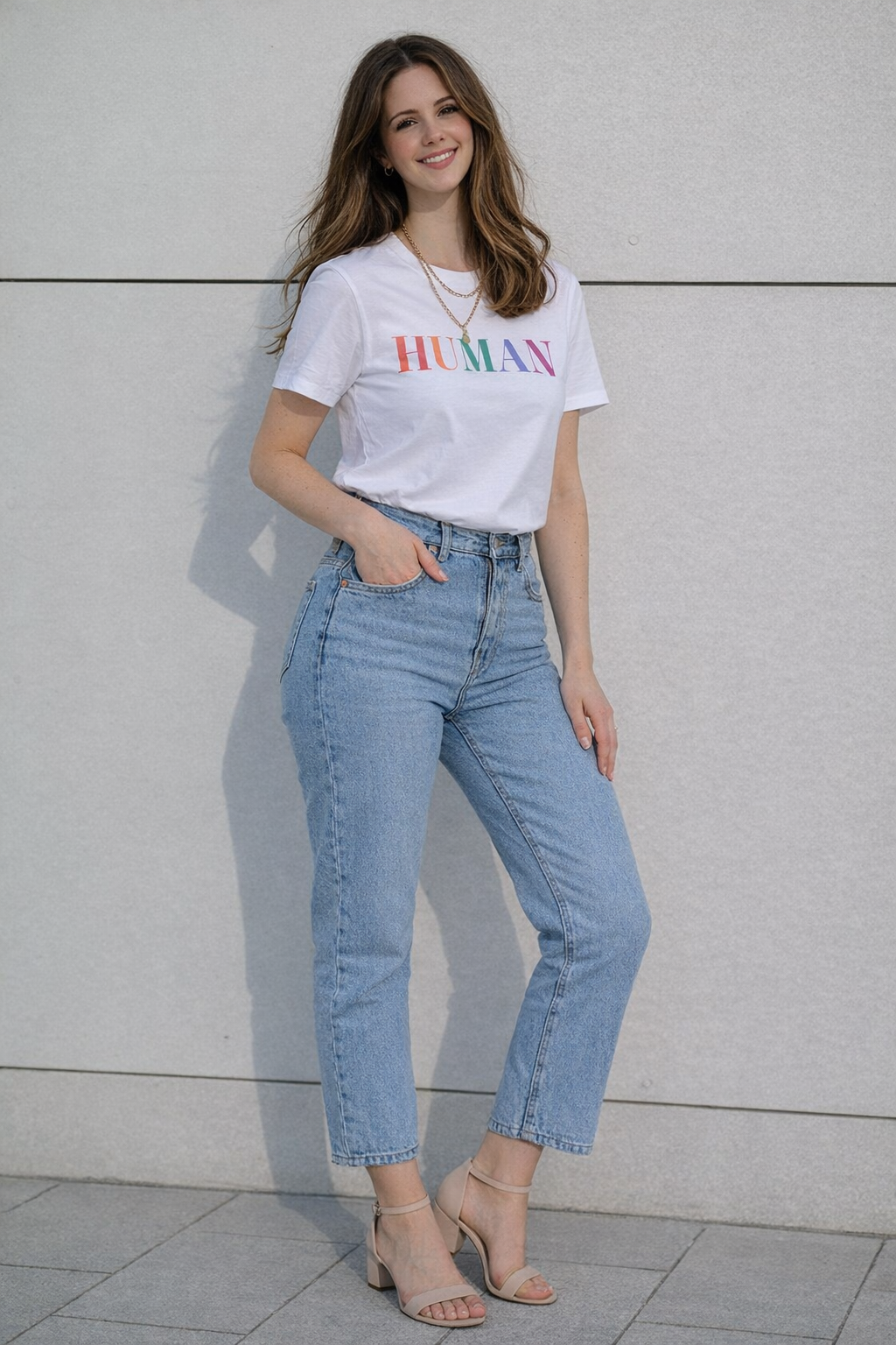 Classic White Minimal T-Shirt for Women | Soft Cotton Everyday Tee by Pd Clori