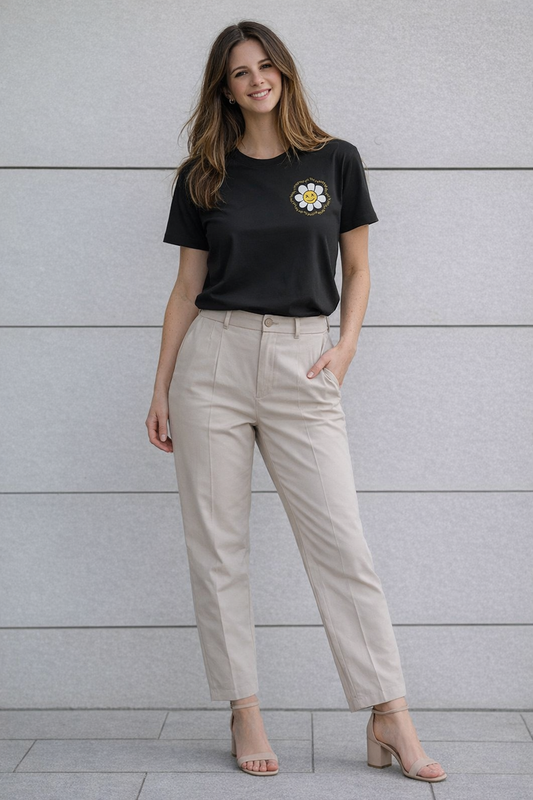 Essential White Cotton T-Shirt for Women | Minimal Everyday Basic Tee by Pd Clori