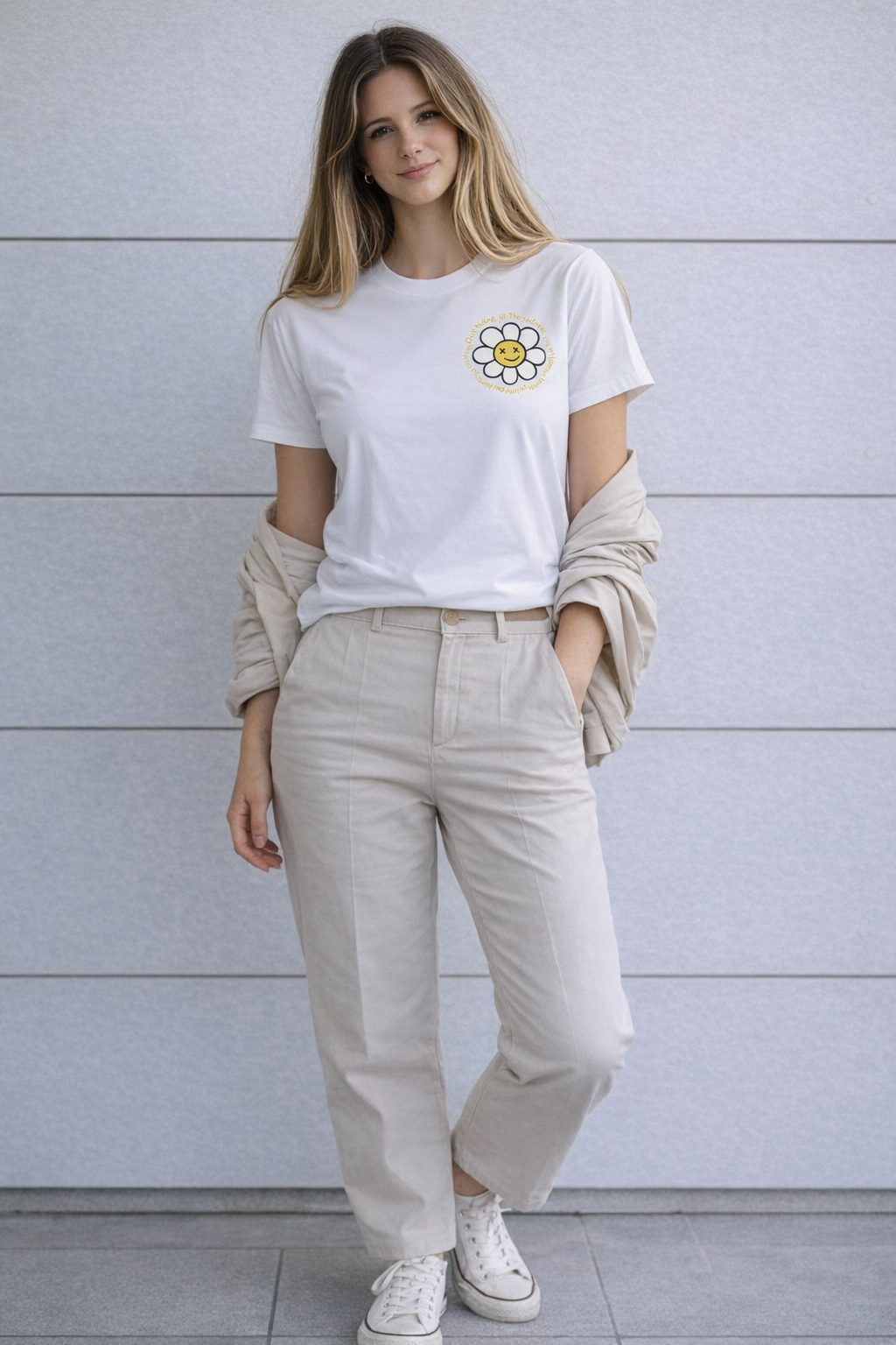 Essential White Cotton T-Shirt for Women | Minimal Everyday Basic Tee by Pd Clori