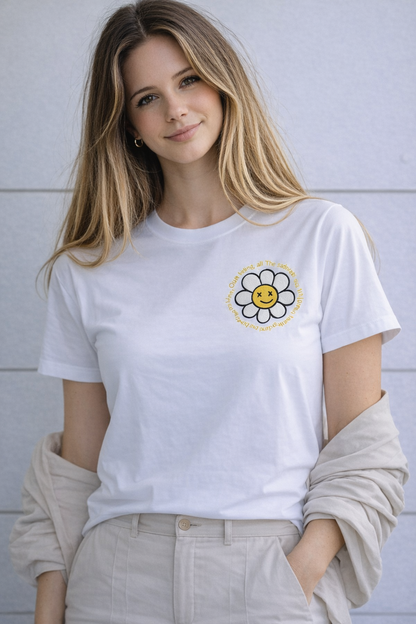 Essential White Cotton T-Shirt for Women | Minimal Everyday Basic Tee by Pd Clori