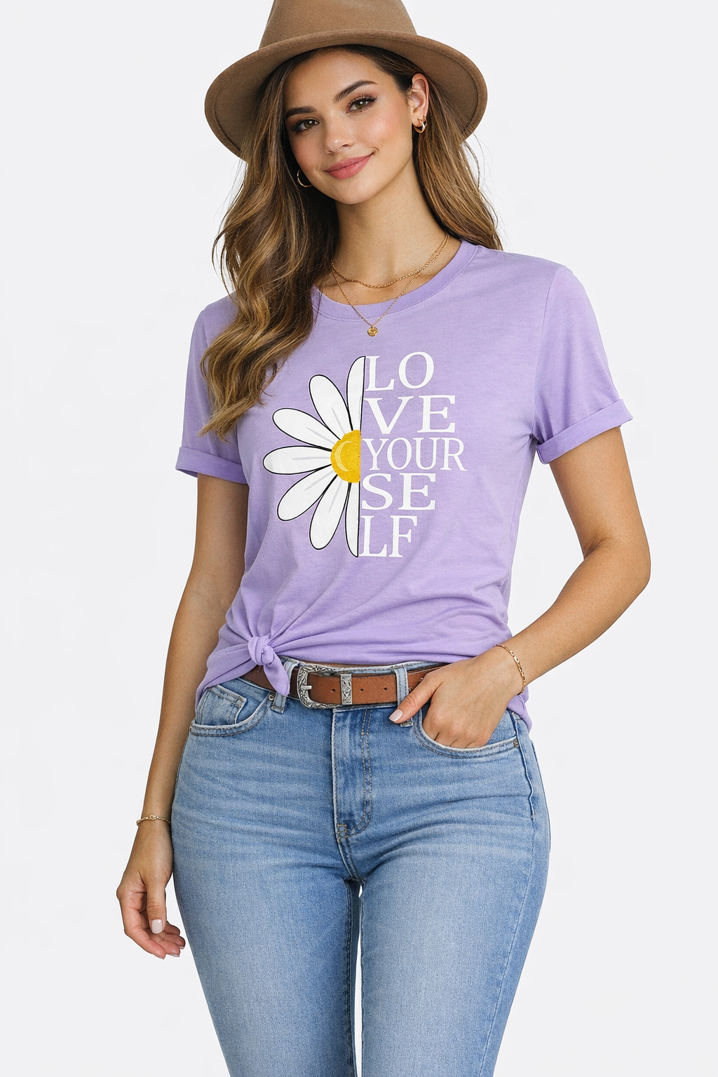 Everyday Minimal White T-Shirt for Women | Premium Cotton Basic Tee by Pd Clori