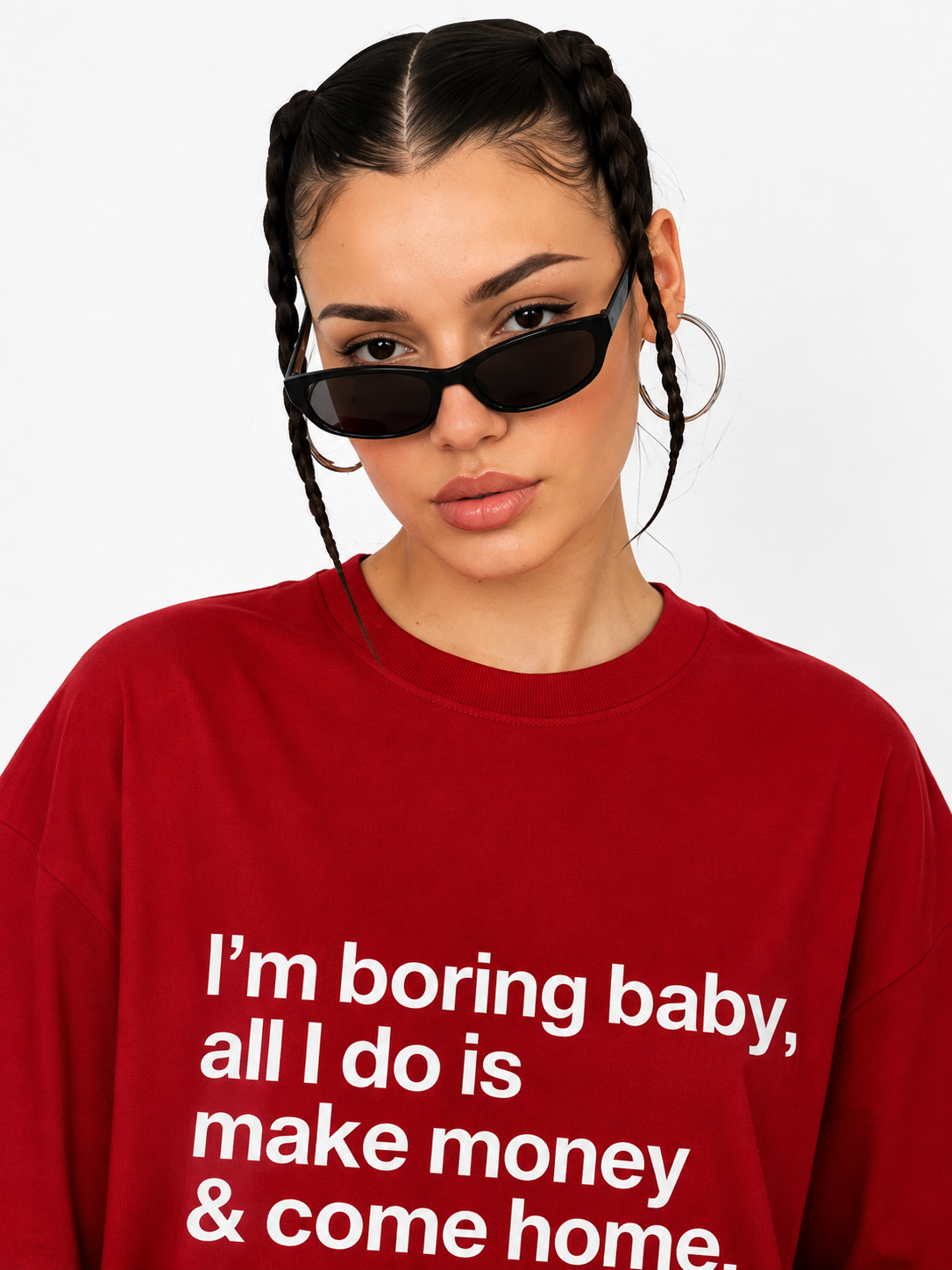 I’m Boring Baby Oversized Graphic T-Shirt
