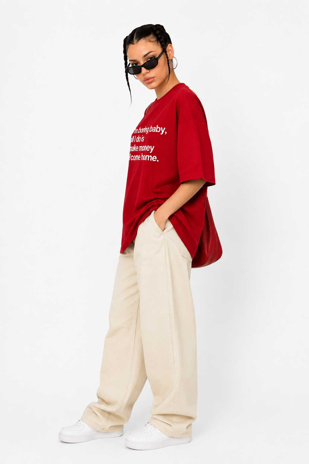 I’m Boring Baby Oversized Graphic T-Shirt