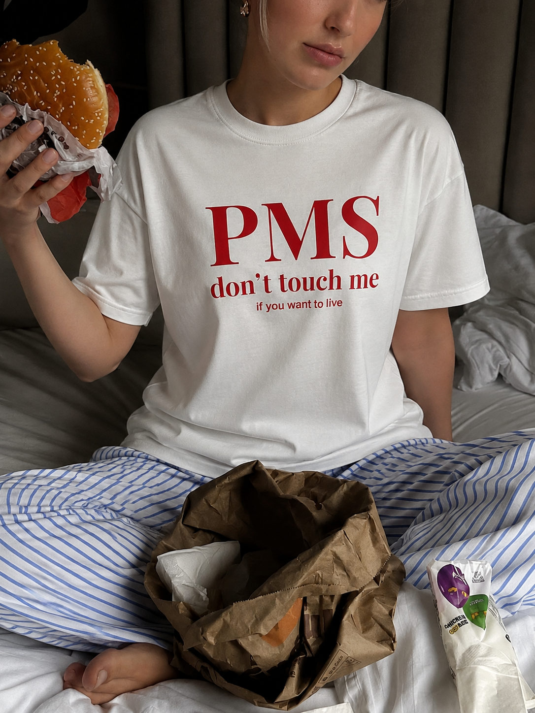 PMS Don’t Touch Me Women’s Graphic T-Shirt