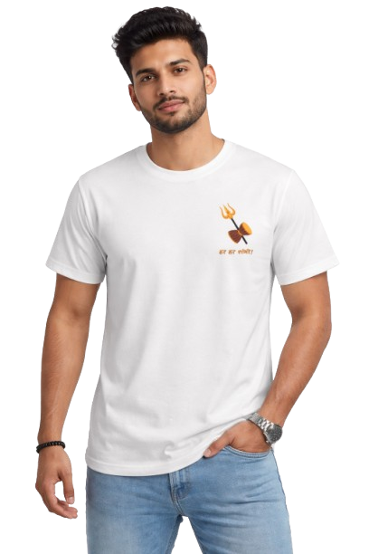 Har Har Mahadev Pocket Print T-Shirt for Men | Trishul Damru Graphic Print
