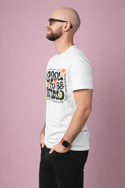 Choose Kindness Graphic T-Shirt – Trendy Typography & Nature Art Premium Tee