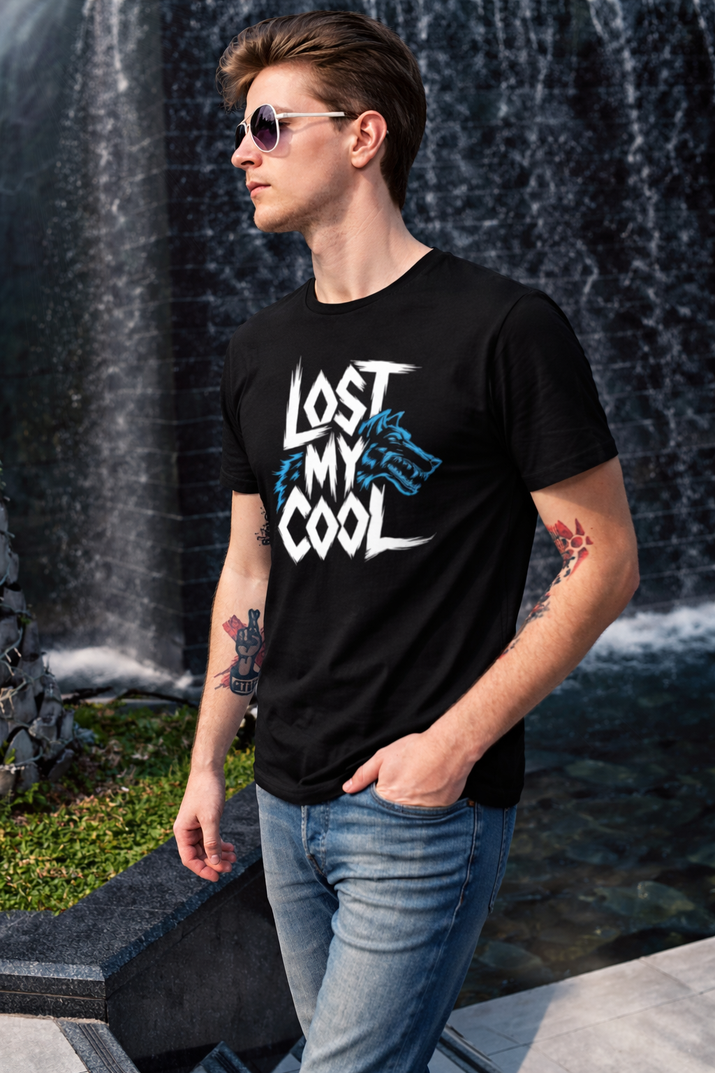 Lost My Cool – Graphic Statement T-Shirt for Men