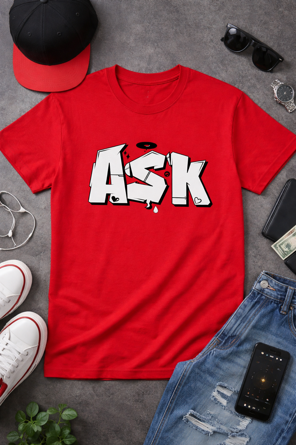 ASK – Matching Couple T-Shirts (His & Hers)