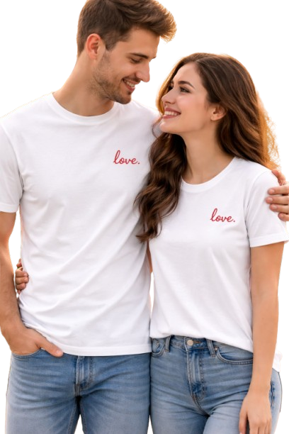 Love. – Minimal Couple Matching T-Shirts
