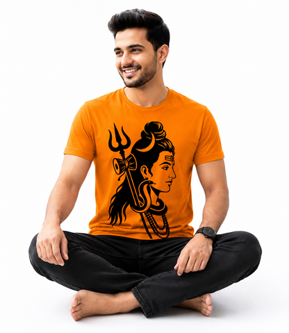 Mahadev Shiva Graphic Printed Men's Round Neck T-Shirt