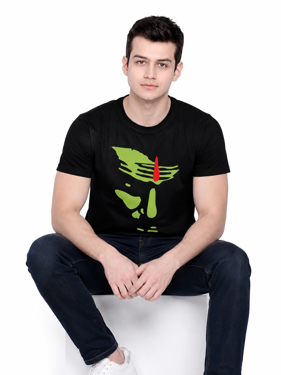 Mahadev Face Graphic T-Shirt for Men