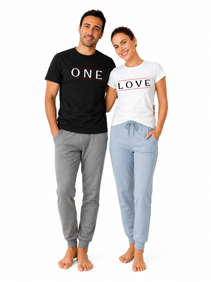 ONE LOVE Matching Couple T-Shirts