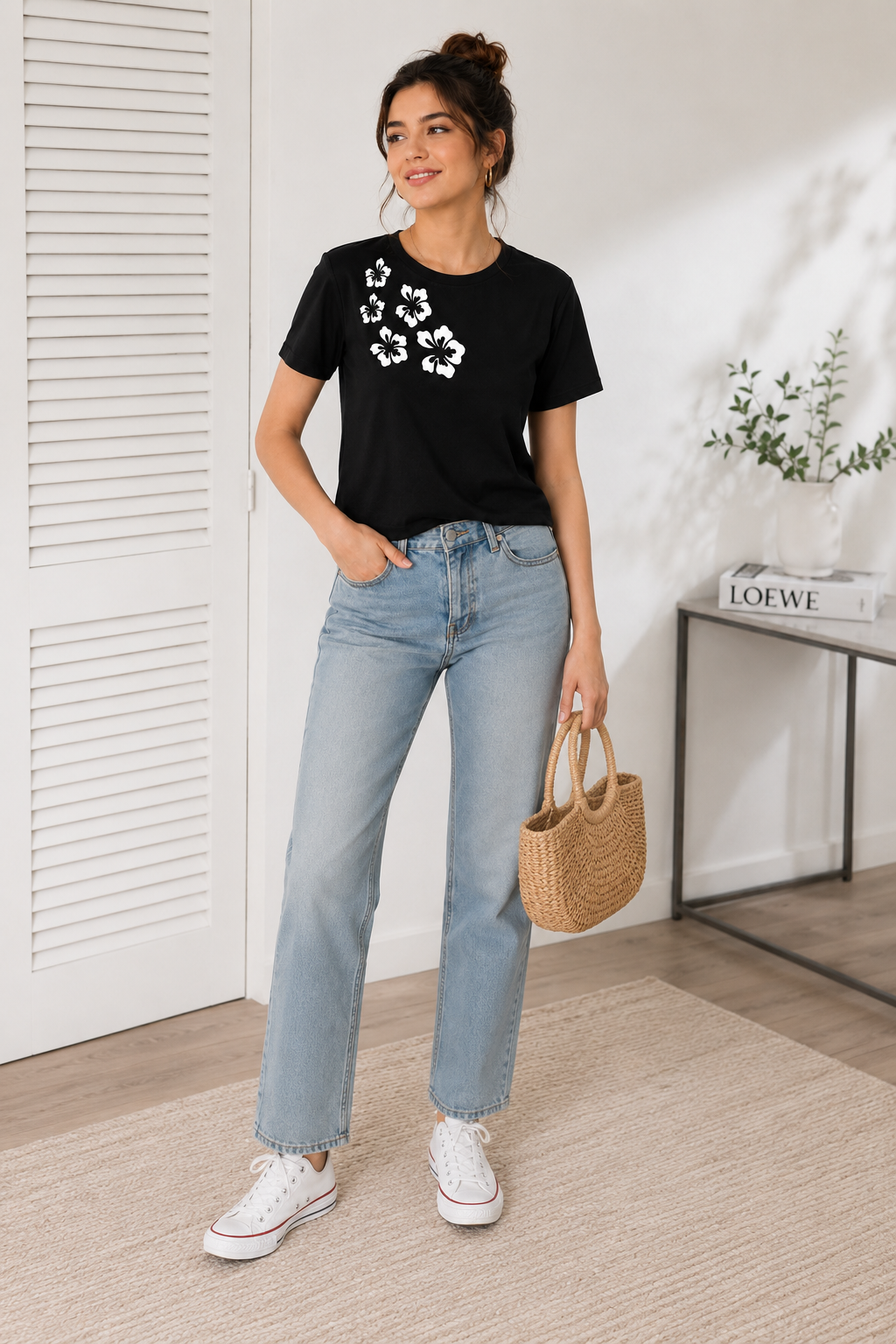 Effortless Elegance with Floral Charm