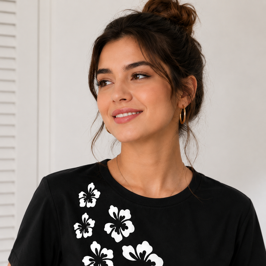 Effortless Elegance with Floral Charm