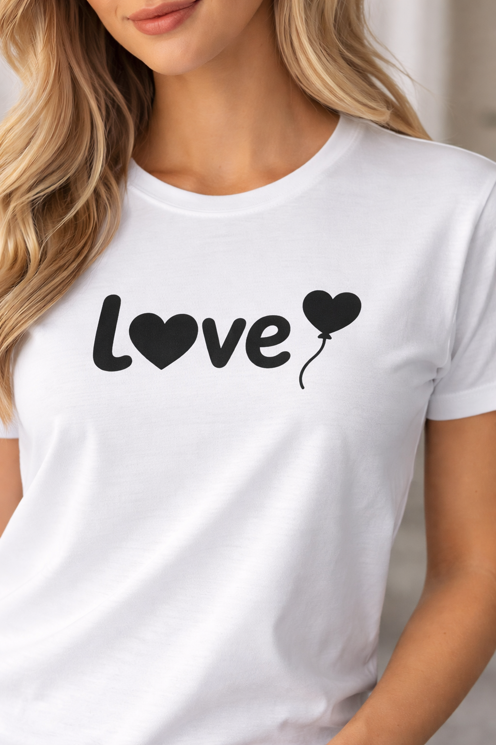 Pd Clori Love Couple T-Shirts | Matching Graphic Tees for Him & Her | Minimal White Cotton Set