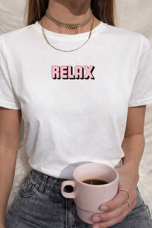 Relax – Minimal Everyday Graphic Tee