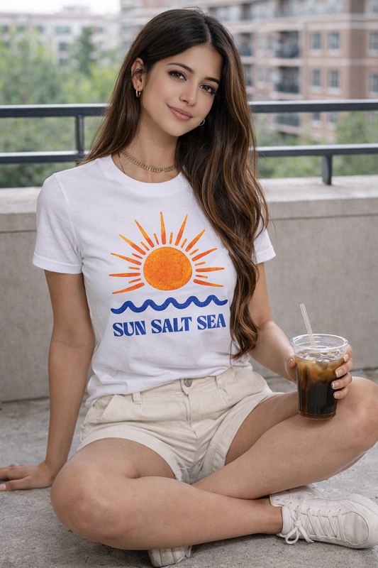 Sun Salt Sea – Minimal Summer Vibe Tee