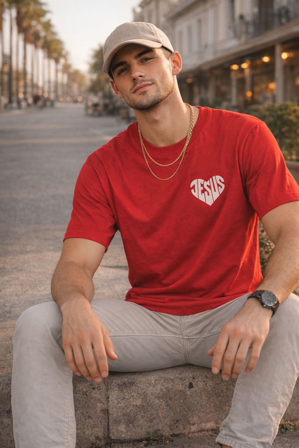 Jesus Heart – Minimal Faith Graphic Tee