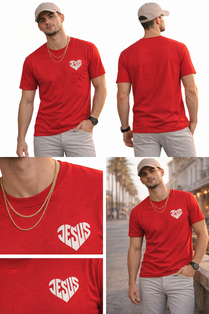 Jesus Heart – Minimal Faith Graphic Tee