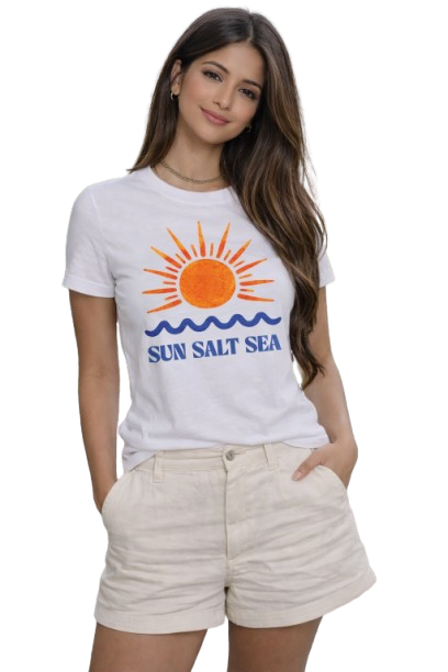 Sun Salt Sea – Minimal Summer Vibe Tee